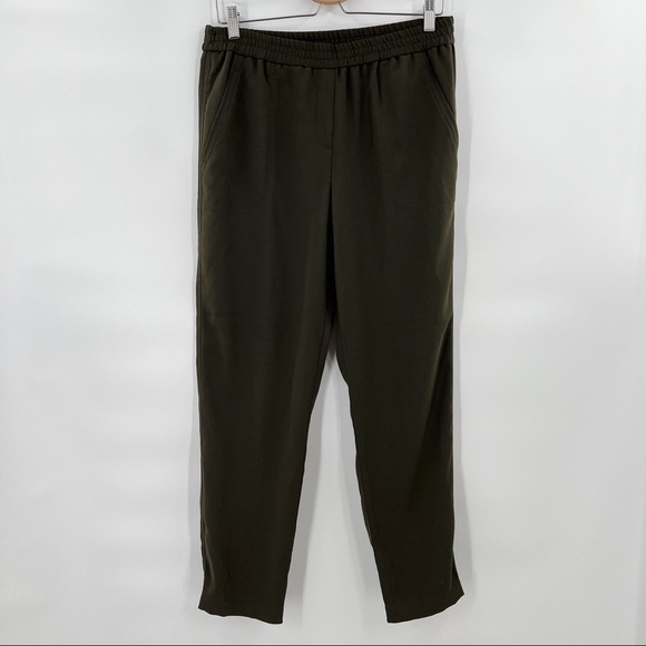 Belle Vere green pants with elastic waist size 8 - Picture 1 of 5